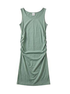 NWT | Mint Green Sleeveless Ruched Dress | Side Seam Detailing | Pastel | Small